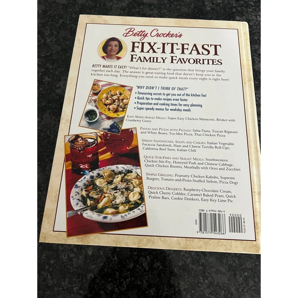 VTG Betty Crocker Fix-It-Fast Family Favorites‎ Cookbook Over 400 Great Recipes